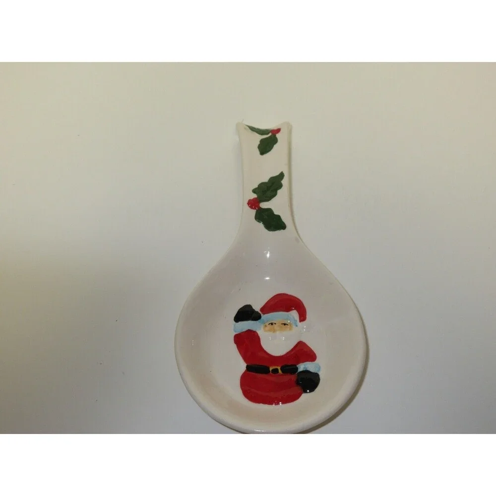 Santa Christmas Spoon Rest Holiday